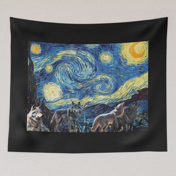 Item preview, Wolf Moon Serenade: Stary Night Symphony designed and sold by DarlingsTees.