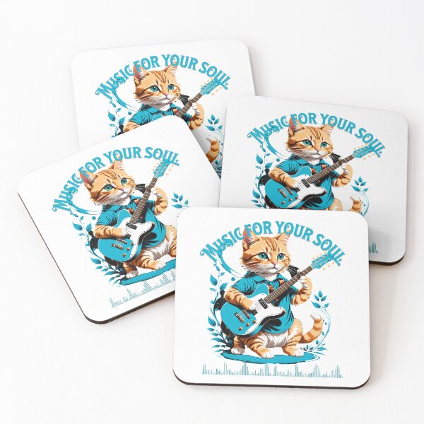 Item preview, Acoustic Elegance: Cat and Guitar in Digital designed and sold by Artedig.