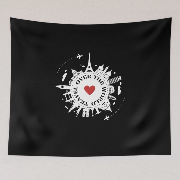 Item preview, Travel over the World (white) designed and sold by aipolohu.