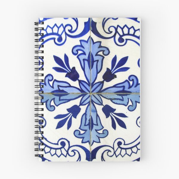 Item preview, Blue and white patterned Portuguese azulejos, Porto designed and sold by Julie Dawn Fox.
