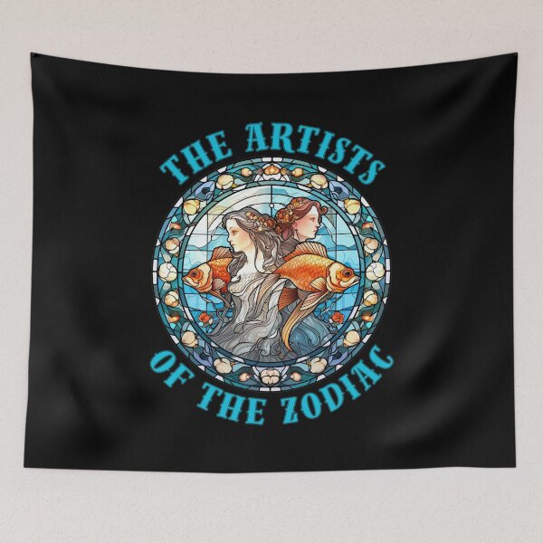 Item preview, The Artists Of The Zodiac. pisces sign designed and sold by ZodiacWonders.