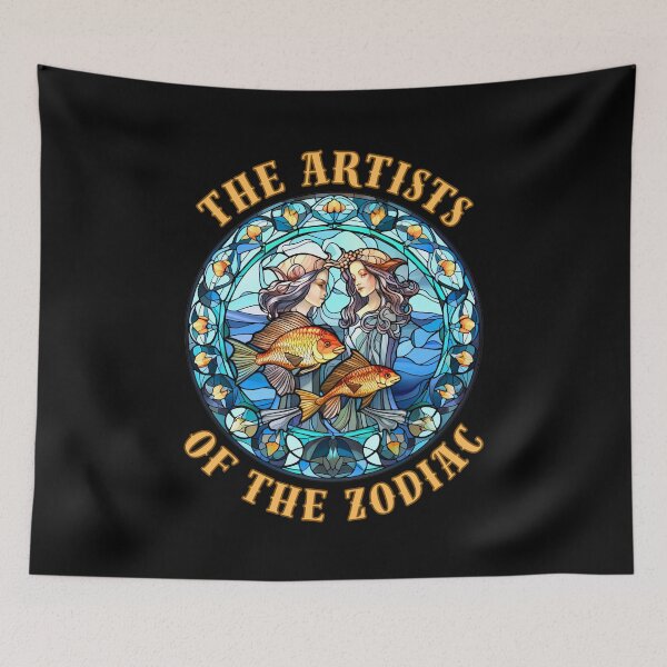 Item preview, The Artists Of The Zodiac. pisces fish designed and sold by ZodiacWonders.