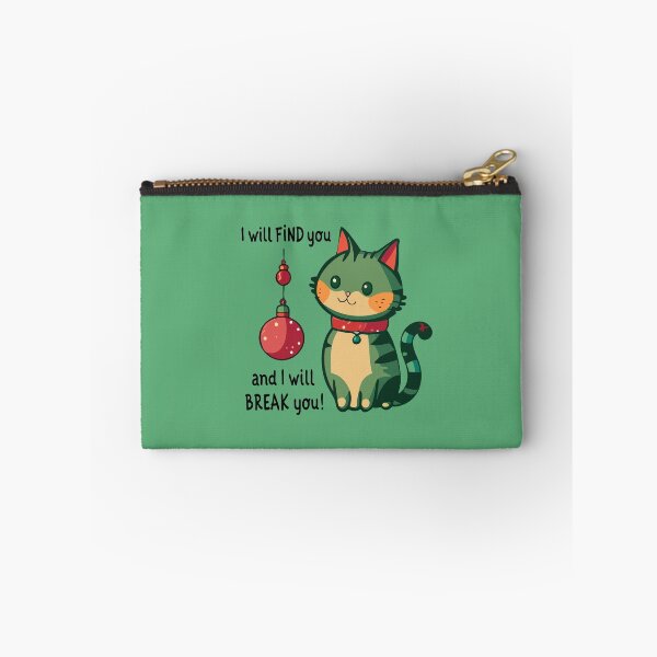 Item preview, Christmas Cat I will Find You and I will Break you designed and sold by AntiqueImages.