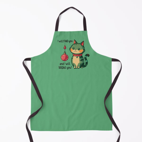 Item preview, Christmas Cat I will Find You and I will Break you designed and sold by AntiqueImages.