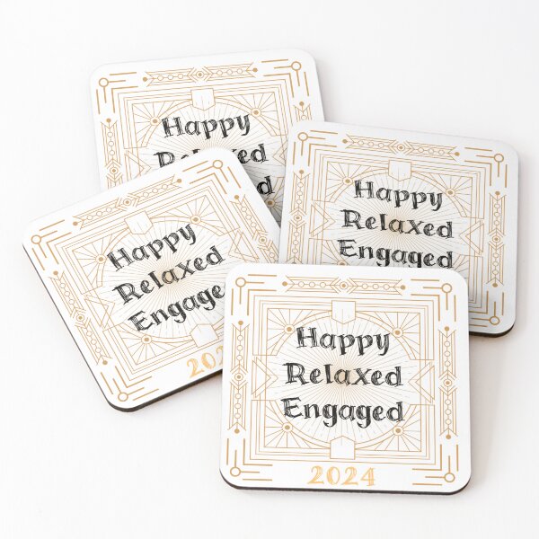 Item preview, Happy Relaxed Engaged designed and sold by BYTRINOOO.