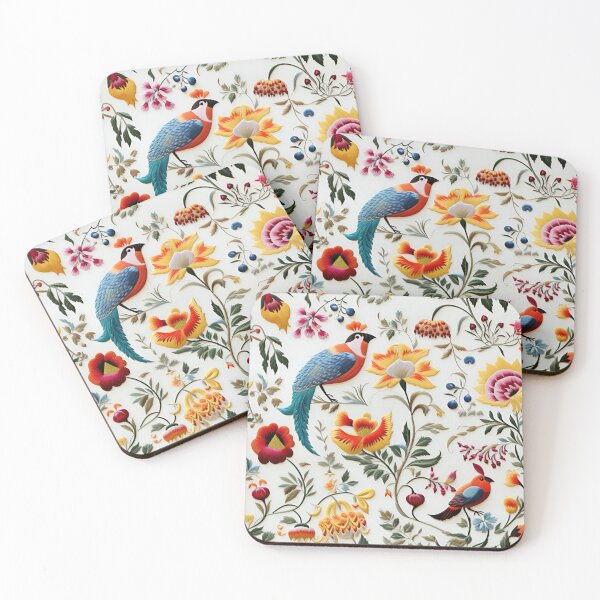 Item preview, Birds and flowers embroidery pattern designed and sold by preseprestige.