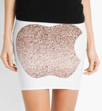 Apple Rose Gold Glitter Minirock