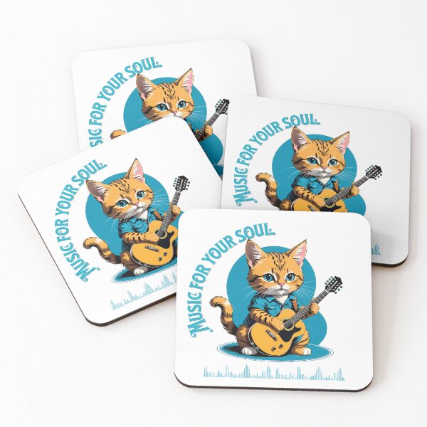 Item preview, Animal-Music Fusion: Cat with Guitar in Digital designed and sold by Artedig.