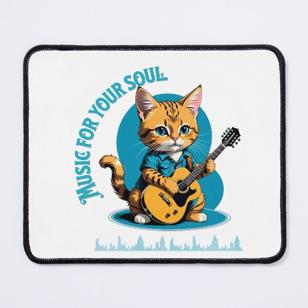Item preview, Animal-Music Fusion: Cat with Guitar in Digital designed and sold by Artedig.