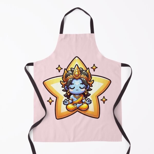 Item preview, Vishnu Meditating Cartoon designed and sold by PickledjoArt.