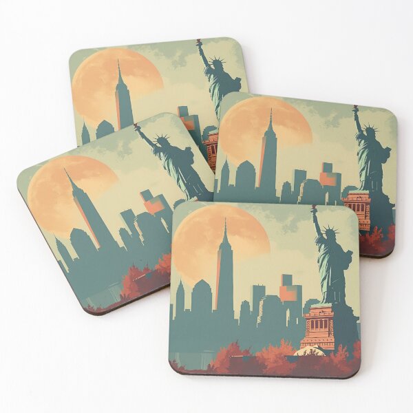 Item preview, "Retro Journey to Landmarks" designed and sold by APARTAI EU.