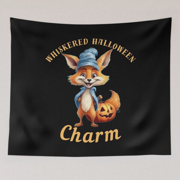 Item preview, Whiskered Halloween Charm. fox lover designed and sold by FoxVibes.
