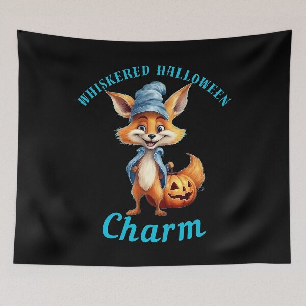 Item preview, Whiskered Halloween Charm. fox face designed and sold by FoxVibes.