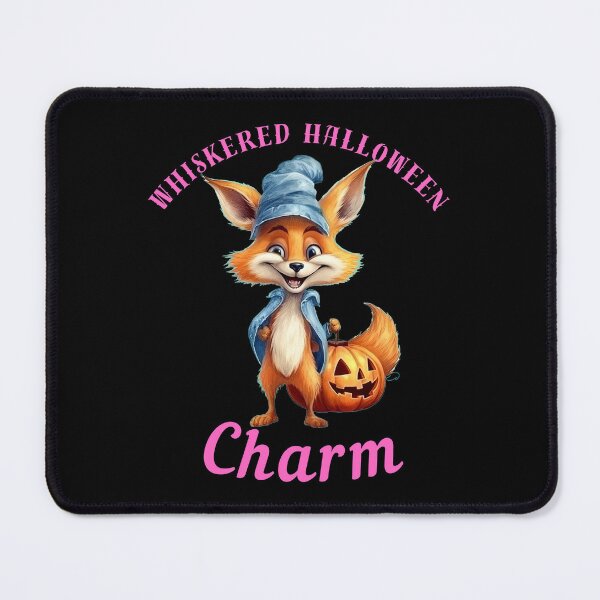Item preview, Whiskered Halloween Charm. cool fox designed and sold by FoxVibes.