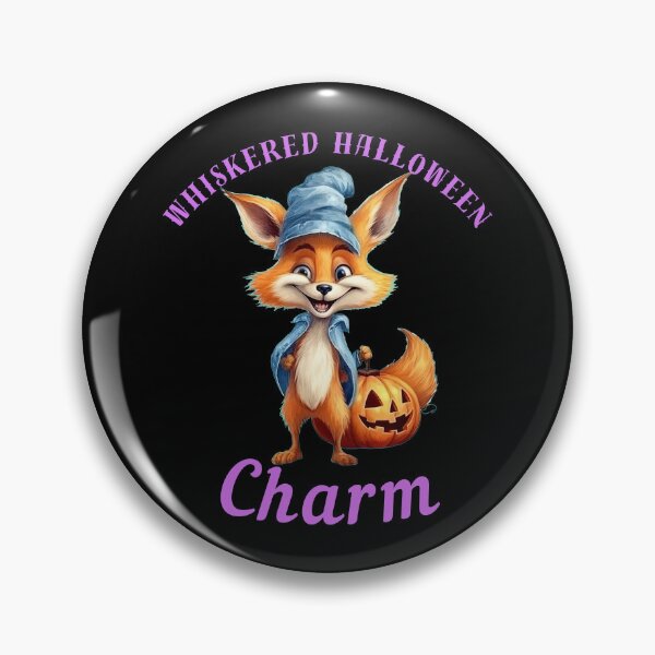 Item preview, Whiskered Halloween Charm. realistic fox designed and sold by FoxVibes.