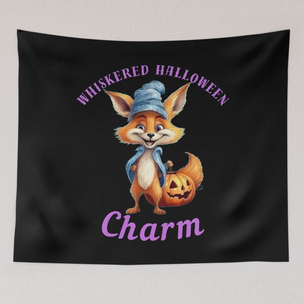 Item preview, Whiskered Halloween Charm. realistic fox designed and sold by FoxVibes.
