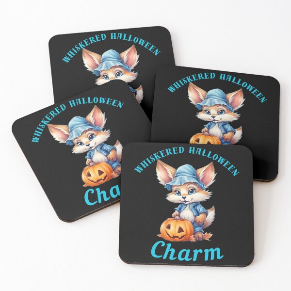 Item preview, Whiskered Halloween Charm. vintage fox designed and sold by FoxVibes.