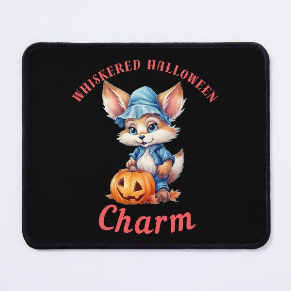 Item preview, Whiskered Halloween Charm. retro fox designed and sold by FoxVibes.
