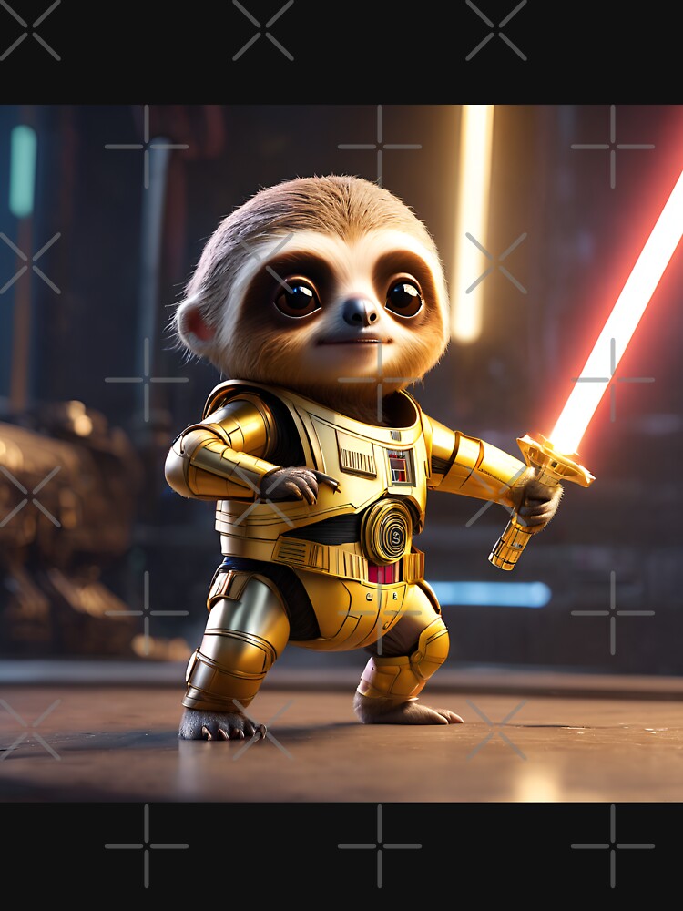 Robot Sloth is training to Essential T-Shirt for Sale by