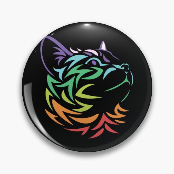 Item preview, colorful cat graphic design designed and sold by LionessLove.