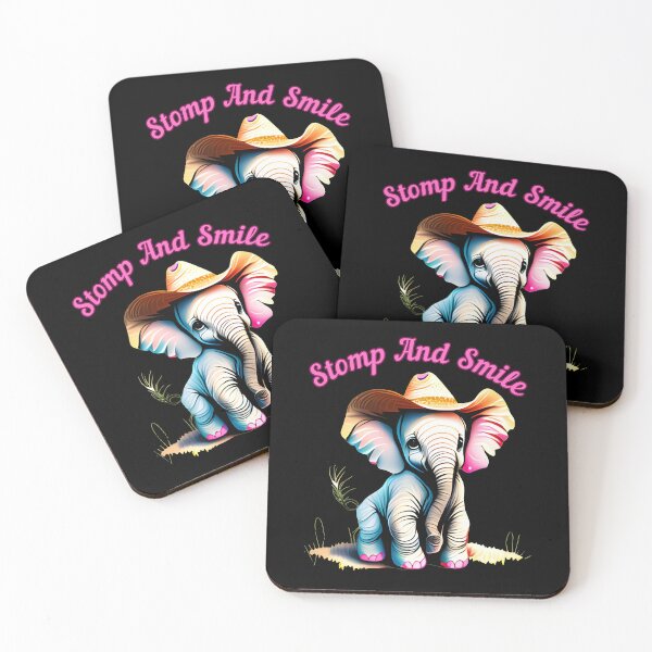 Item preview, Stomp And Smile. elephant head designed and sold by ElephantVibes.