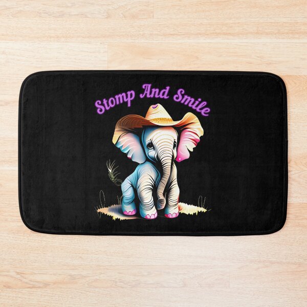 Item preview, Stomp And Smile. elephant face designed and sold by ElephantVibes.