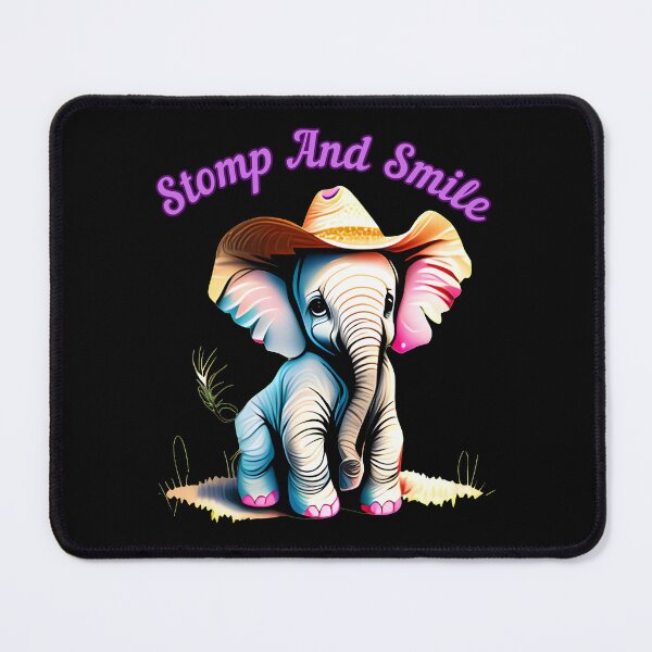 Item preview, Stomp And Smile. elephant face designed and sold by ElephantVibes.
