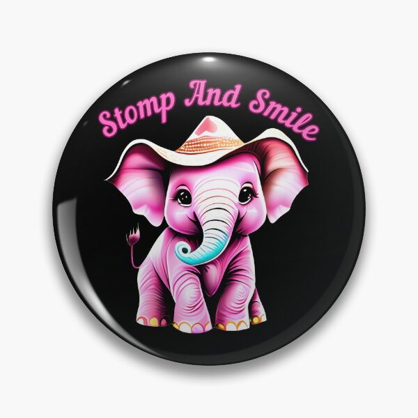 Item preview, Stomp And Smile. elephant saying designed and sold by ElephantVibes.