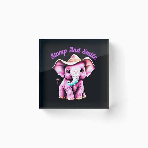 Item preview, Stomp And Smile. elephant quote designed and sold by ElephantVibes.