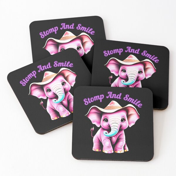 Item preview, Stomp And Smile. elephant quote designed and sold by ElephantVibes.