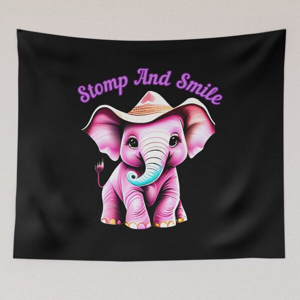 Item preview, Stomp And Smile. elephant quote designed and sold by ElephantVibes.