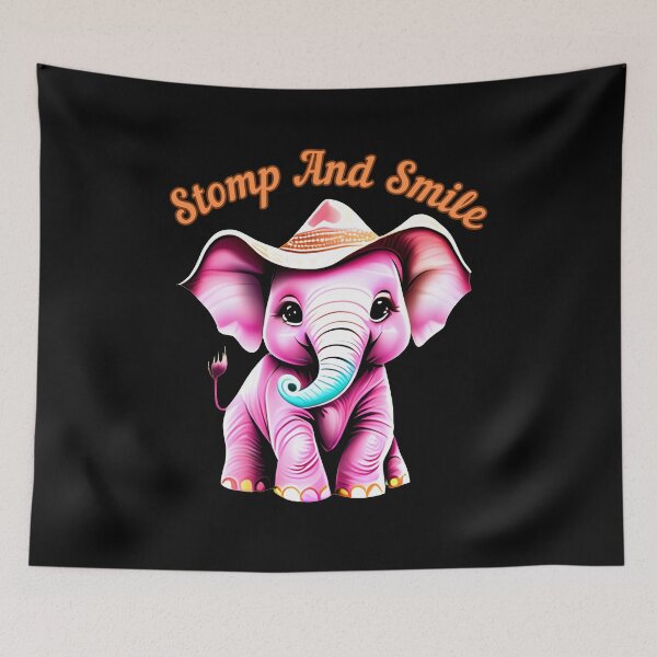 Item preview, Stomp And Smile. Flower elephant designed and sold by ElephantVibes.