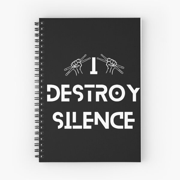 Item preview, Funny Music Drums I Destroy Silence - For Drummer designed and sold by Clouth Clothing  ⭐⭐⭐⭐⭐.