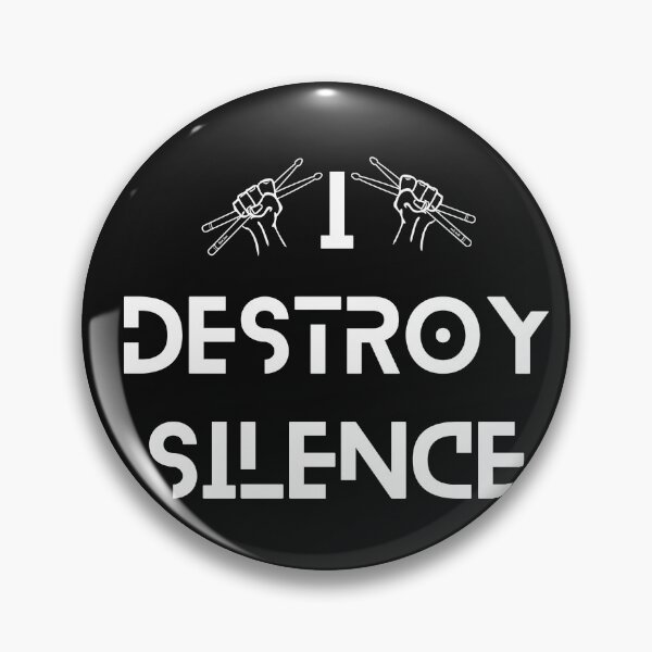 Item preview, Funny Music Drums I Destroy Silence - For Drummer designed and sold by Clouth Clothing  ⭐⭐⭐⭐⭐.