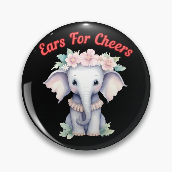 Item preview, Ears For Cheers. colorful elephant designed and sold by ElephantVibes.