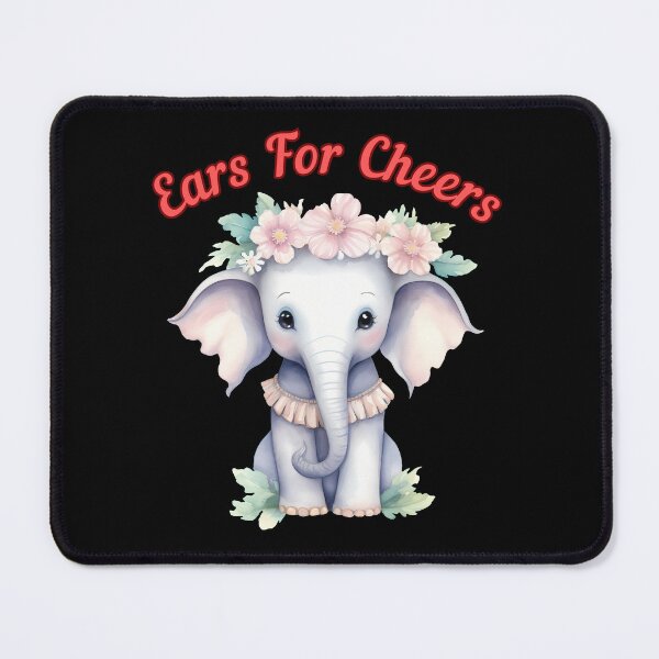 Item preview, Ears For Cheers. colorful elephant designed and sold by ElephantVibes.