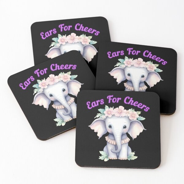 Item preview, Ears For Cheers. elephant face designed and sold by ElephantVibes.