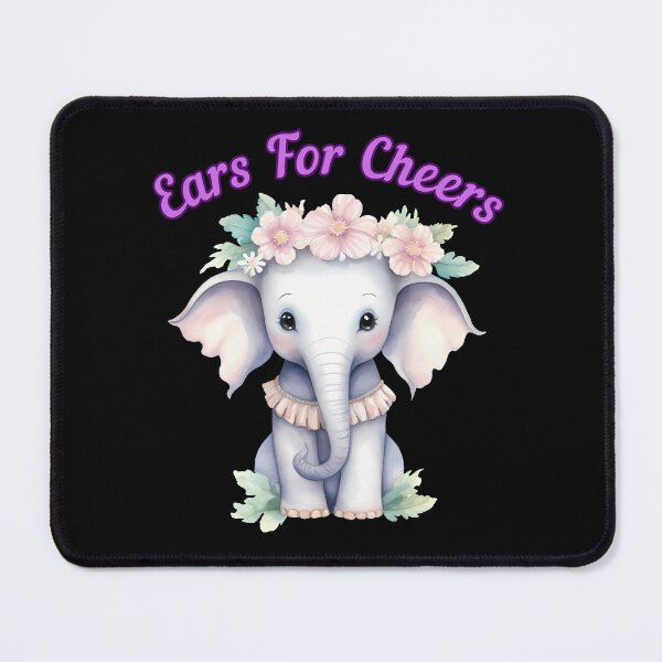 Item preview, Ears For Cheers. elephant face designed and sold by ElephantVibes.