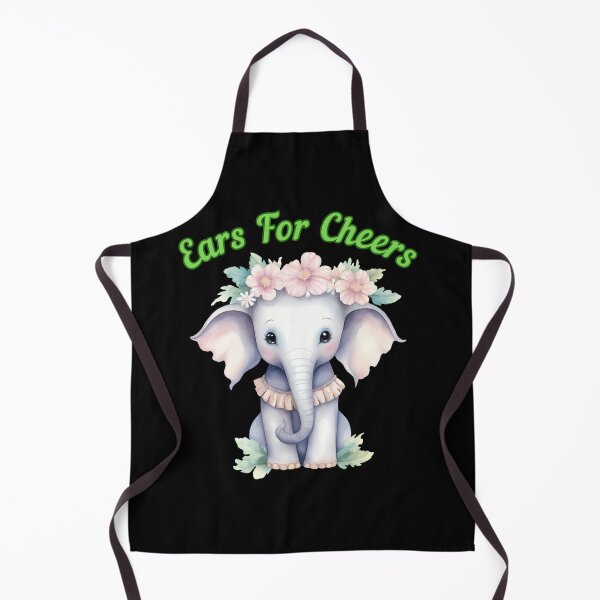 Item preview, Ears For Cheers. elephant portrait designed and sold by ElephantVibes.
