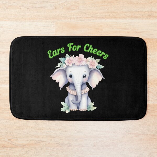Item preview, Ears For Cheers. elephant portrait designed and sold by ElephantVibes.
