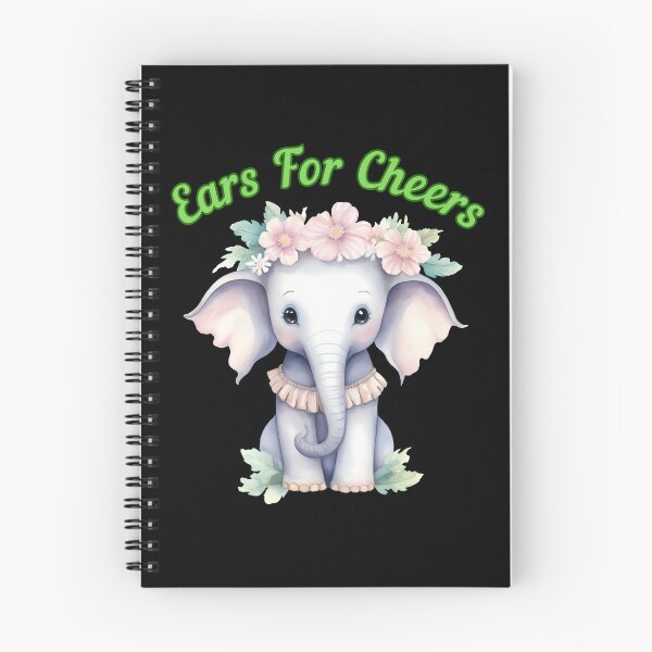 Item preview, Ears For Cheers. elephant portrait designed and sold by ElephantVibes.