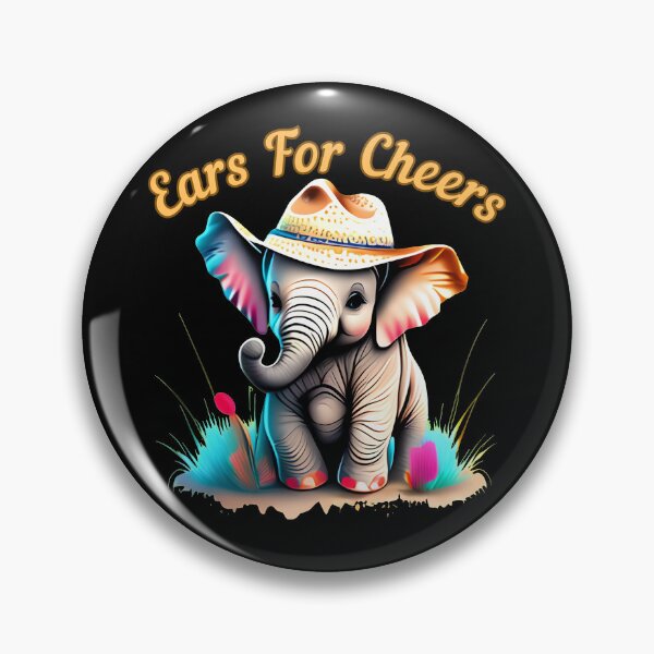 Item preview, Ears For Cheers. watercolor elephant designed and sold by ElephantVibes.