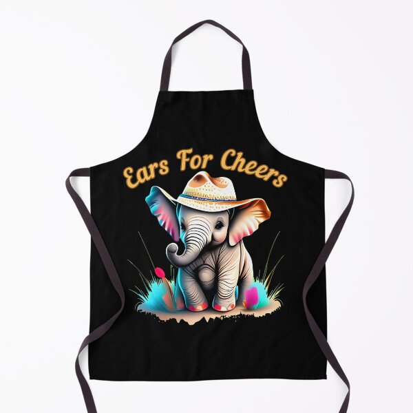 Item preview, Ears For Cheers. watercolor elephant designed and sold by ElephantVibes.