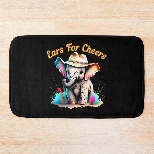 Item preview, Ears For Cheers. watercolor elephant designed and sold by ElephantVibes.