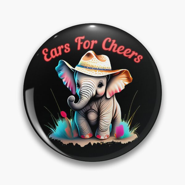 Item preview, Ears For Cheers. happy elephant designed and sold by ElephantVibes.