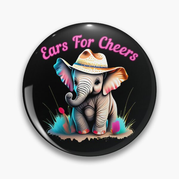 Item preview, Ears For Cheers. elephant saying designed and sold by ElephantVibes.