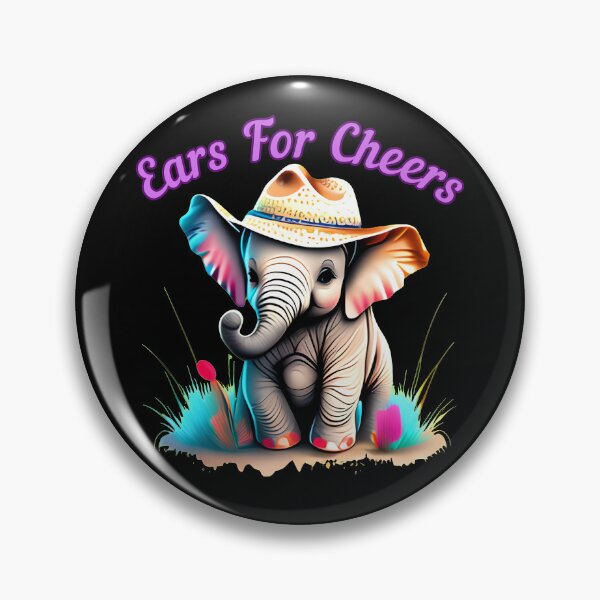 Item preview, Ears For Cheers. elephant quote designed and sold by ElephantVibes.