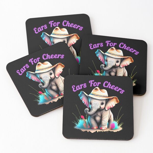 Item preview, Ears For Cheers. elephant quote designed and sold by ElephantVibes.