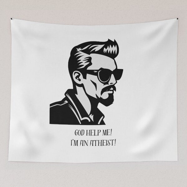 Item preview, God Help Me! I'm An Atheist! designed and sold by ZenEvoke.