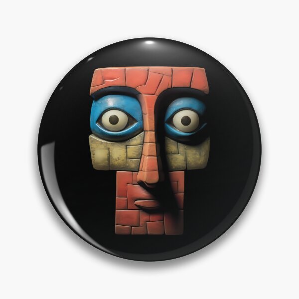 Item preview, Surreal Puzzle Cubic Human Head - Modern Abstract Art designed and sold by MadeByRobots.